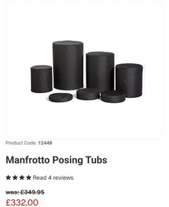 Manfrotto / Lastolite Posing Tubs (Mint Condition) - Picture 1 of 2