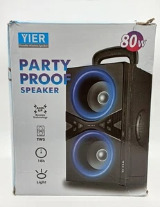 Altavoz portátil Yier 80 vatios a prueba de fiestas inalámbrico doble ritmo modelo BB-02 - Imagen 1 de 9