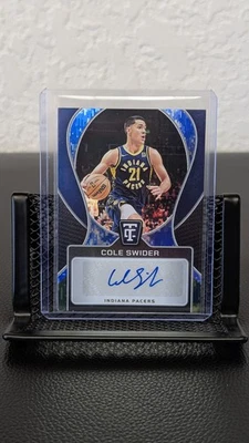 2024-25 Panini Totally Certified Basketball  Signatures Cole Swider Blue Camo... - Image 1 of 2