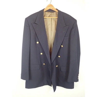 Blazer Bill Blass Traje Chaqueta Deportiva Marshell Fields Grande Azul Marino De Colección Años 90  Foto 1 de 4
