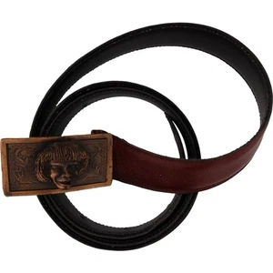 Bronze Handmade Eddie Hackman Sculpture Western Sculptor 70 Vintage Belt Buckle - Picture 1 of 8