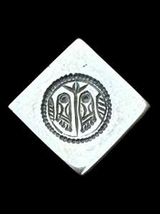 Stampo per gioielli in ottone vintage India inciso a mano creazione gioielli - Foto 1 di 5