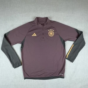 Germany National Team Shirt Mens Large Soccer Adidas AEROREADY Quarter Zip Top - Picture 1 of 13