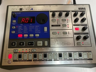 KORG EA-1 Electribe Analog Modeling Synthesizer Silver Tested Working - Image 1 of 4
