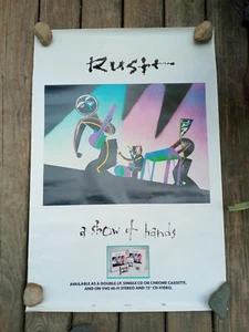 Vtg 1989 RUSH A Show of Hands Promo Release Poster 36" x 24" - Picture 1 of 5