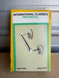 Hall Mack International Classics Provincial Toilet Paper Holder ANTIQU WHITE NOS - Picture 1 of 2