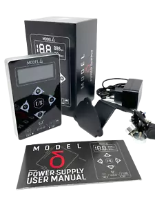 INKgrafiX® AVA Netzteil -Schwarz/Silber- TATTOO-NETZTEIL Tattoo Power Supply DE - Bild 1 von 7