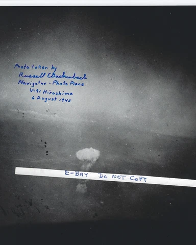 Hiroshima, Enola Gay, Russell Gackenbach, Hiroshima Cloud photo,# Oppenheimer Cover