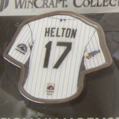 Colorado Rockies Todd Helton 17 jersey pin primary & 2007 WS World Series logos - Image 1 of 4