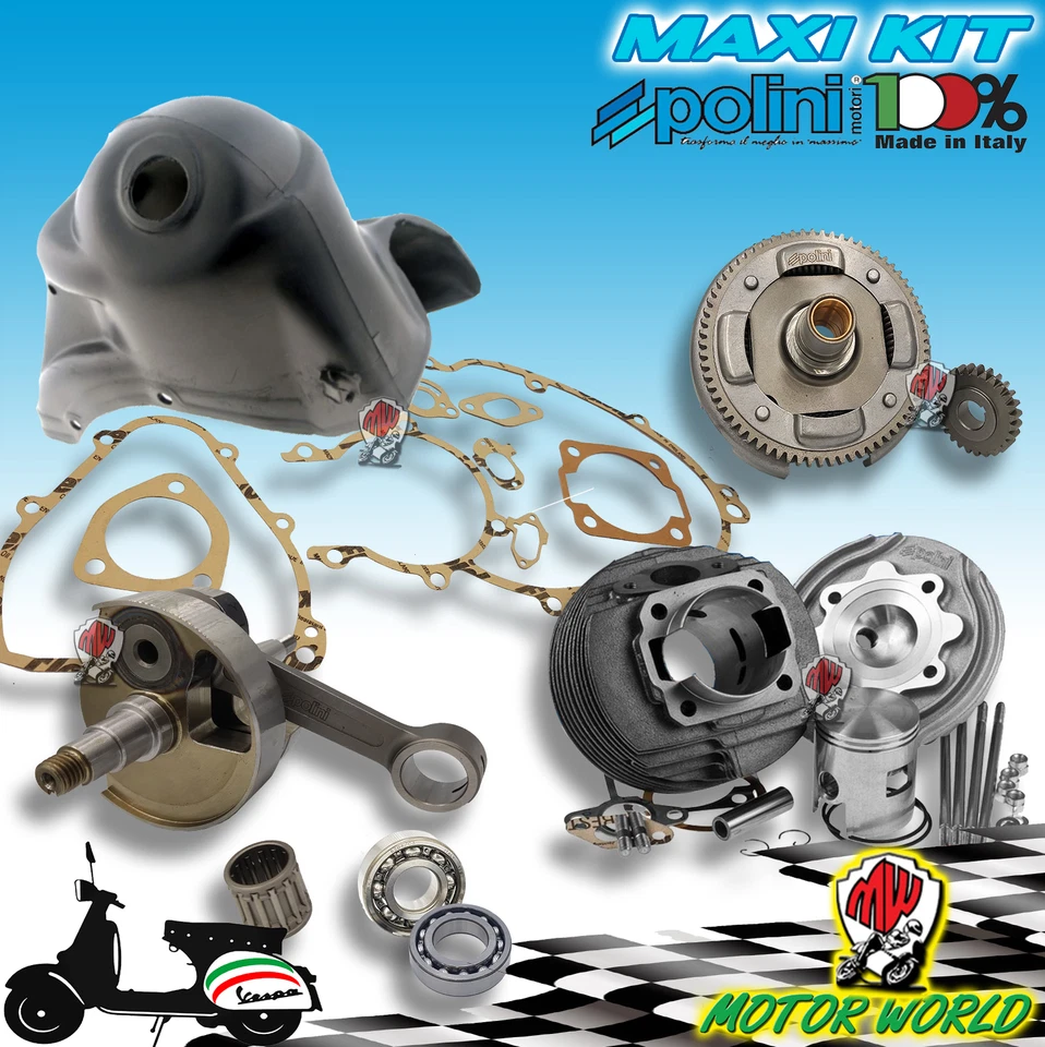 POLINI KIT POTENZIAMENTO MOTORE 130cc VESPA ET3 PRIMAVERA SPECIAL PK XL HP FL N R L