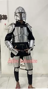 Steel Mandalorian Full Suit Of Armor Star Wars Full Body Costume Armour Gift - Picture 1 of 6