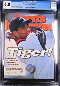 October 28, 1996 Sports Illustrated v85 #18 Tiger Woods 1st Cover CGC 6.0 - Picture 1 of 2