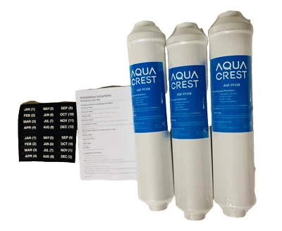 New Aqua Crest AQF FF35B Water Filter Set of Three White - Image 1 of 4