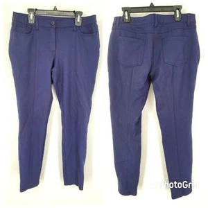 Boden Navy Blue Stretch Ponte Roma Skinny Pants Size 8P - Picture 1 of 2