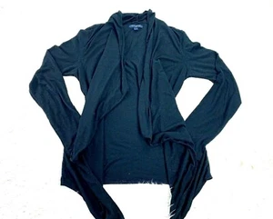 BANANA REPUBLIC Women's Sz M Cardigan Open Front Waterfall Sweater Heathered EUC - Picture 1 of 5