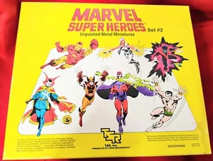 MARVEL SUPER HEROES METAL MINIATURES SET #2 TSR 1984 RPG - Picture 1 of 6