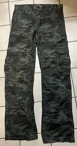 Overgame Kids Dark Blue Urban Camouflage Cargo Style Trousers Size 14 Years 30” - Picture 1 of 10