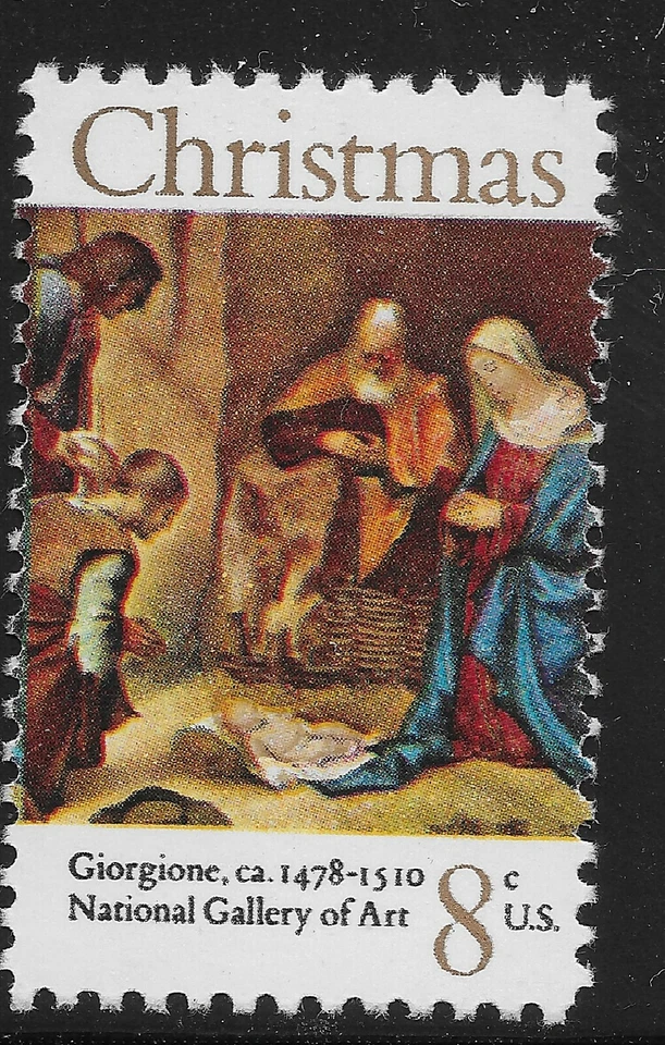US Scott #1444, Single 1971 Christmas 8c FVF MNH - Image 1 of 1