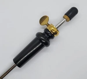 PUNTALE VIOLONCELLO 4/4 ACCIAIO OTTONE LEGNO DI EBANO REGOLABILE - Foto 1 di 4