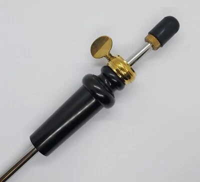 PUNTALE VIOLONCELLO 4/4 ACCIAIO OTTONE LEGNO DI EBANO REGOLABILE - Immagine 1 di 4
