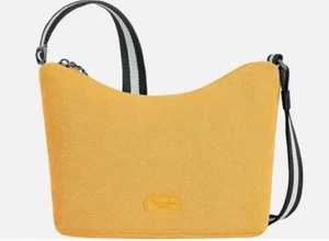 Travelon Coastal RFID Blocking Small Crossbody Bag Sunflower Yellow New NWT - Picture 1 of 8