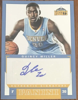 2012-13 Panini Rookie Signatures Quincy Miller #44 Denver Nuggets - Image 1 of 2