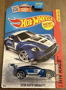 Hot Wheels 2015 HW Race Aston Martin Vantage GT3  First Edition 2015 Blue  - Picture 1 of 1