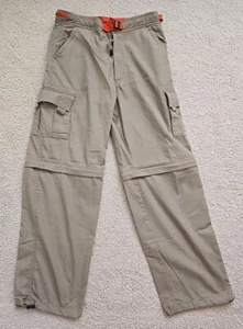 Adirondack ATC Convertible Hiking Cargo Pants Khaki Belted Adjustable Cuffs - Picture 1 of 7