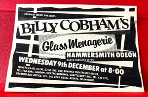 Billy Cobham's Glass Menagerie Gig Vintage ORIG 1981 Press/Mag ADVERT 3.5"x 2.5" - Imagen 1 de 3