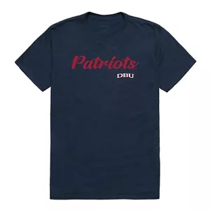 Dallas Baptist University Patriots DBU NCAA Cotton Script Tee T Shirt - Picture 1 of 1