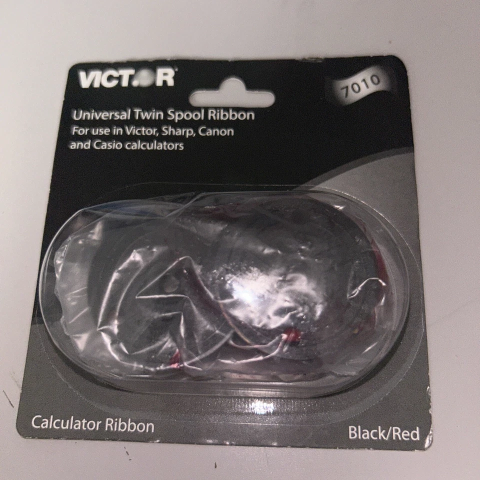 VICTOR TECHNOLOGIES 7010 Compatible Calculator Ribbon Black/Red - Image 1 of 1