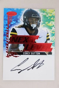 Corey Sutton - 2022 Sage Football High Series Next Level On-Card Autograph * - Picture 1 of 1