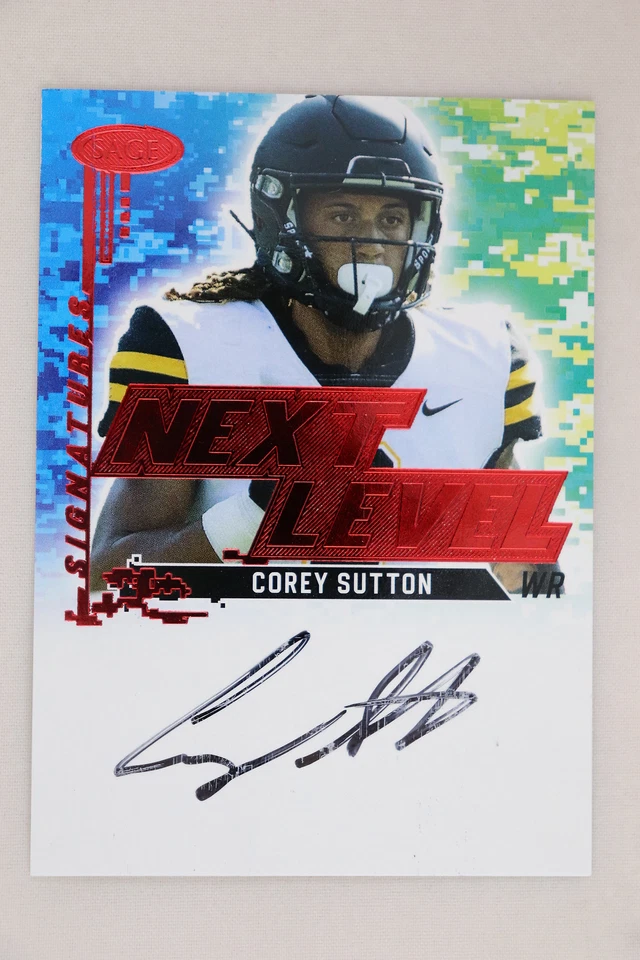 Corey Sutton - 2022 Sage Football High Series Next Level On-Card Autograph * - Image 1 of 1