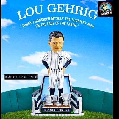 Bobblehead exclusivo de Lou Gehrig New York Yankees “Luckiest Man Speech” ALS MLB Foto 1 de 4