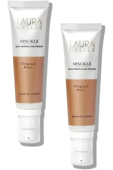 2x LAURA GELLER SPACKLE Imprimación Protectora de Piel Bronce Original - 2 fl oz / 59 ml Foto 1 de 3