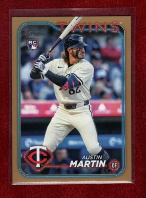 AUSTIN MARTIN 2024 TOPPS UPDATE GOLD RC 0412/2024 MINNESOTA TWINS - Image 1 of 2