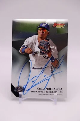 Orlando Arcia 2015 Topps Bowman's Best #B15-OA Best of 2015 autógrafo - Cerveceros Foto 1 de 2