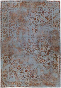 Vintage Relief Tissé à la Main Tapis de Perse 293 x 138 cm-Orient, Tapis, , Bleu - Picture 1 of 14
