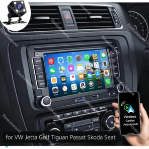 For VW Jetta Passat Golf MK5 Car Radio Stereo Android Carplay GPS Navi + Camera - Picture 1 of 13
