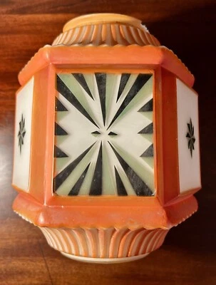 Luminária de varanda antiga década de 1920 rara colecionável decoração retrô adereço  - Imagem 1 de 4