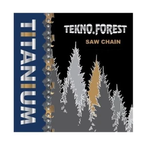 CATENA AL TITANIUM Ricambio MOTOSEGA TEKNO FOREST B.P 3/8-1.3 mm Varianti maglie - Foto 1 di 2