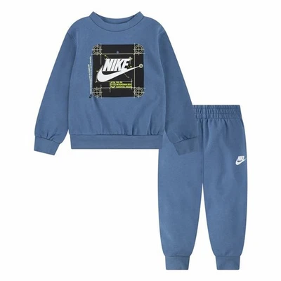 Conjunto Deportivo para Niños Nike Nkb Nsw Future Utility Crew Azul - Imagen 1 de 4
