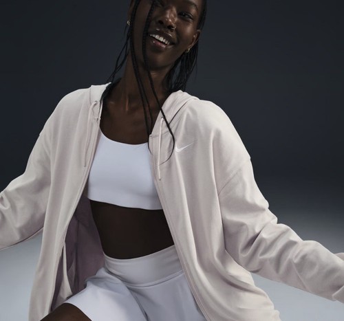 OFF WHITE Felpa donna?Nike Sportswear oversize con cappuccio e zip intera DM6415 104 taglia M