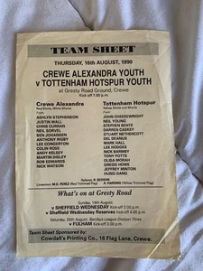 Crewe Alexandra Youth v Tottenham Hotspur Youth 1990 - Picture 1 of 1