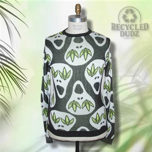 JEREMY SCOTT x ADIDAS sz Small Skulls  Jumper Streetwear Rare Alien Trefoil - Picture 1 of 7