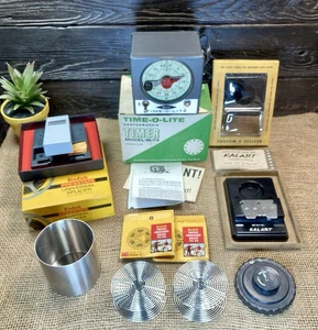 DARK ROOM BUNDLE: Time O Lite Timer W/ Kodak & Kalart Splicers And Devolper Tank - Imagen 1 de 13