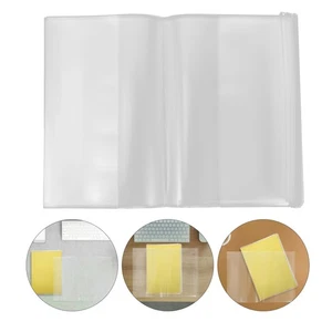  10 Pcs Plastic Book Covers Protector Sleeve Soft Adjustable Clear - Picture 1 of 12