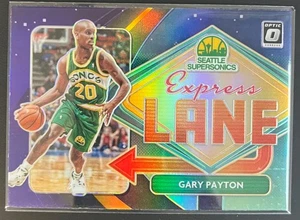 2020-21 Donruss Optic Express Lane Purple Prizm Gary Payton - Picture 1 of 2