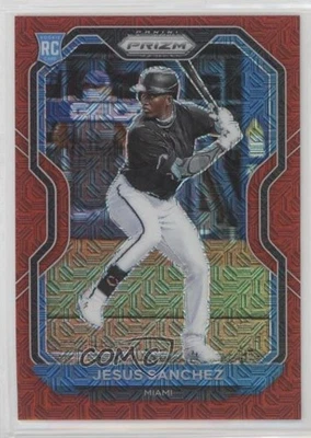 2021 Panini Prizm Tier II Red Mojo Prizm /149 Jesus Sanchez #148 Rookie RC - Image 1 of 2