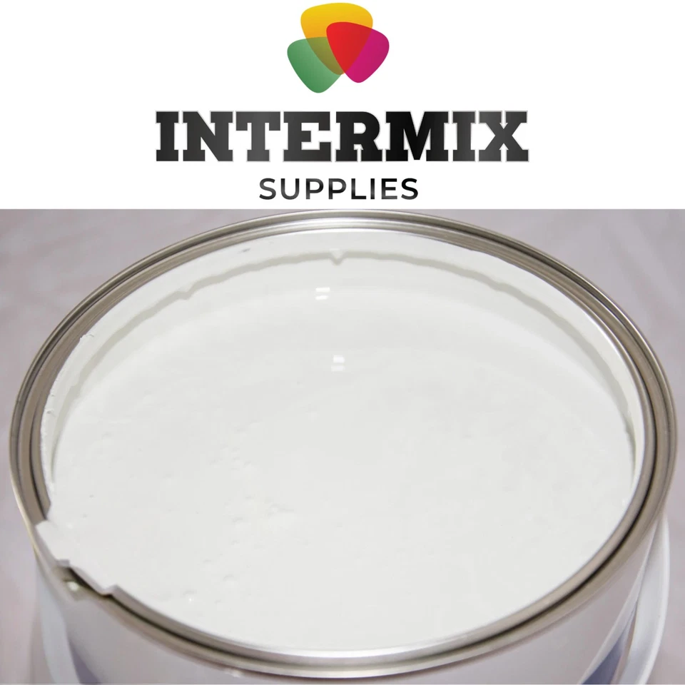 INTERMIX SUPPLIES 1L Ford Frozen White 2K Direct Gloss Paint High Solid Car Van Paint 7VTA 2pack